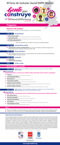 programa de actividades III Feria Inclusión Social Madrid